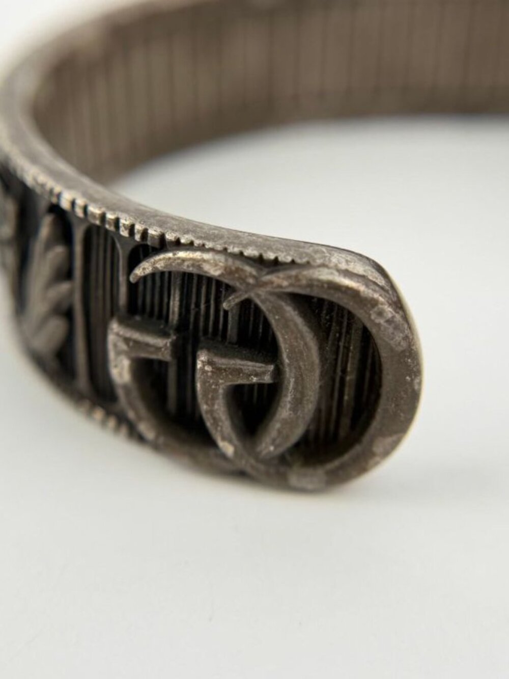 Gucci GG Marmont Bangle Bracelet Silver Vintage Ji Su Hboc - Picture 6 of 16